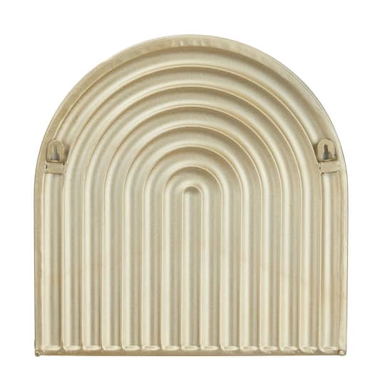 CosmoLiving by Cosmopolitan Gold Contemporary Metal Wall Shelf